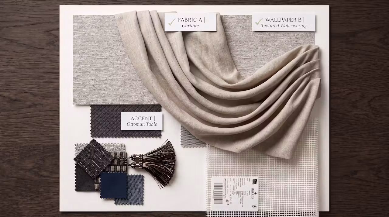 Interior design finish selection